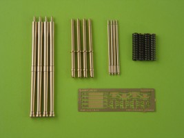 1/48 Scale British Browning .303in Mk.II Barrels For Lancaster/Beaufort Model Kit – Unassembled, Metal, By Master (AM-48-026)